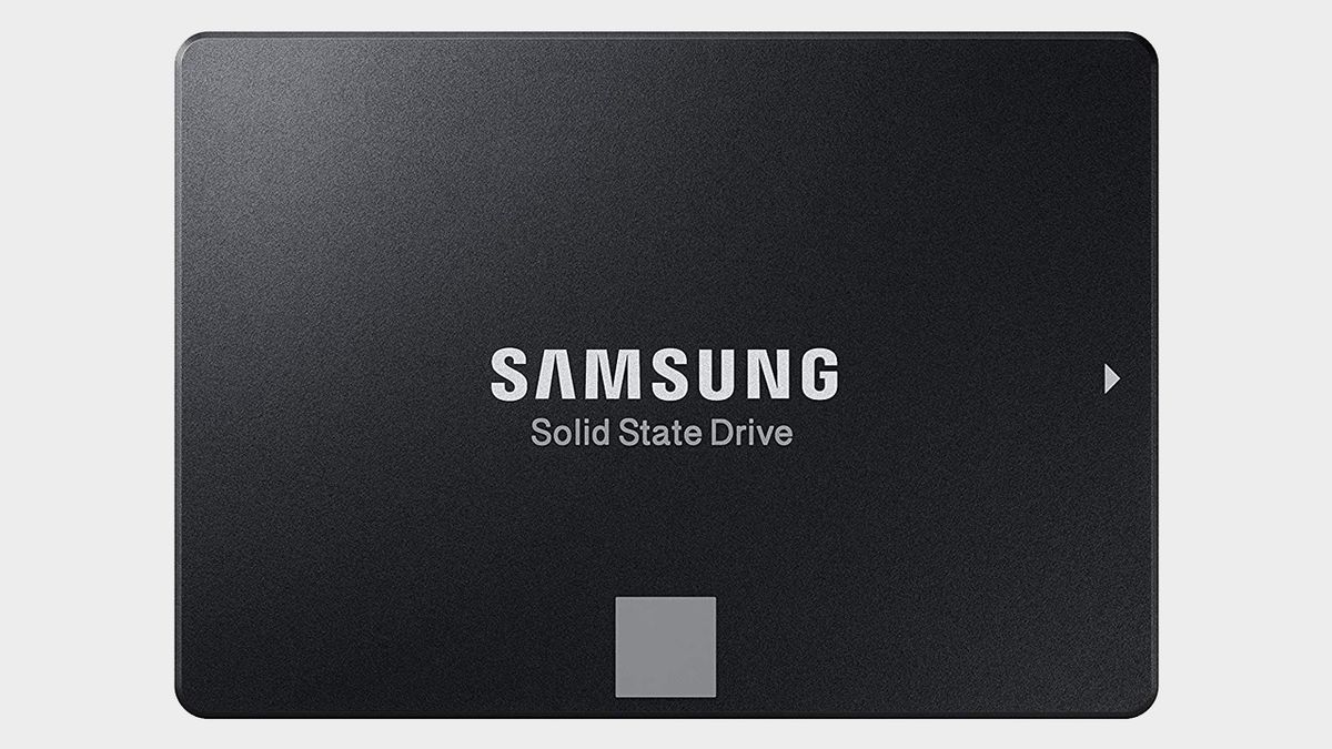 Official product image of the Samsung 860 EVO 500GB SSD, with a plain background.