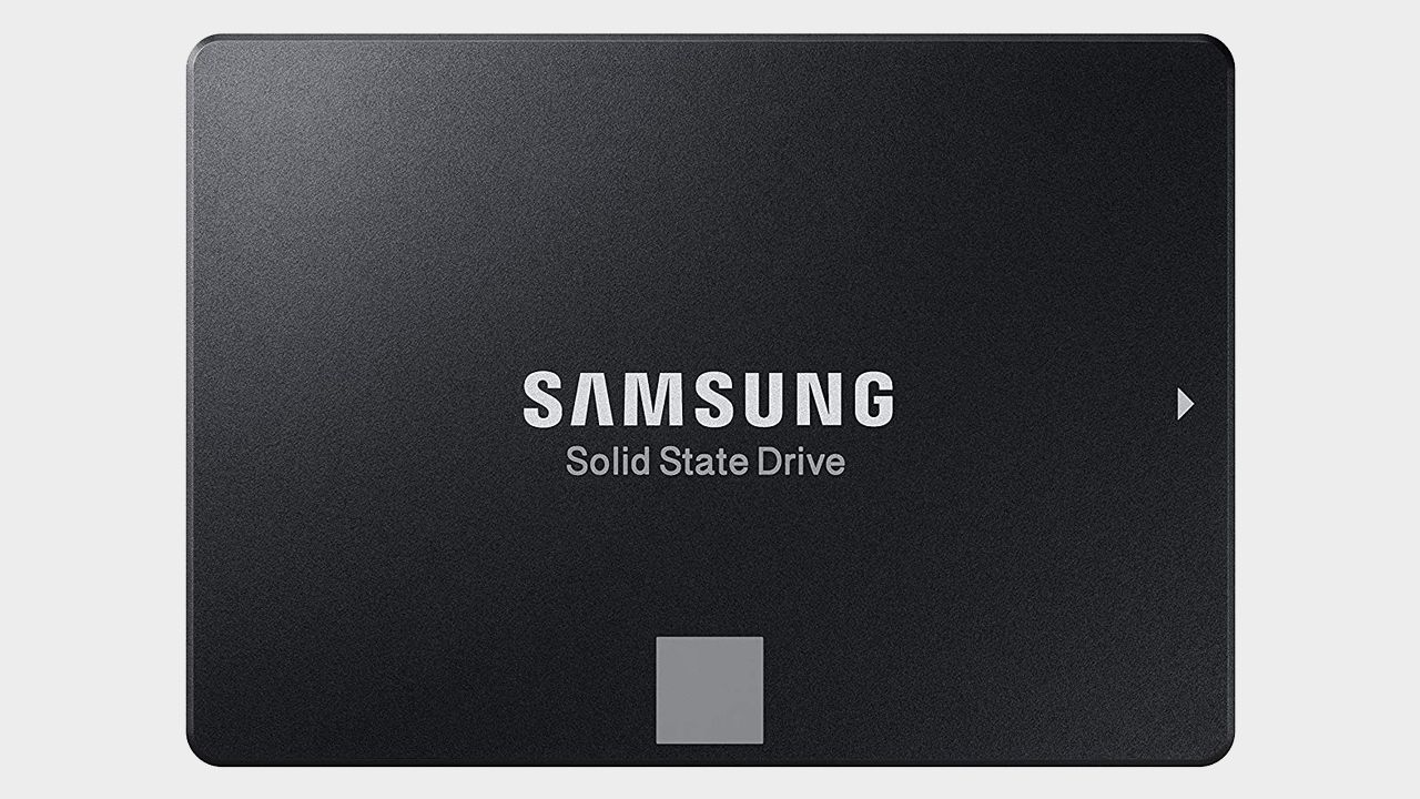 Official product image of the Samsung 860 EVO 500GB SSD, with a plain background.