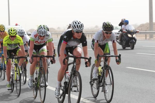 The highway section was 15 very exposed kilometres into a cross-headwind