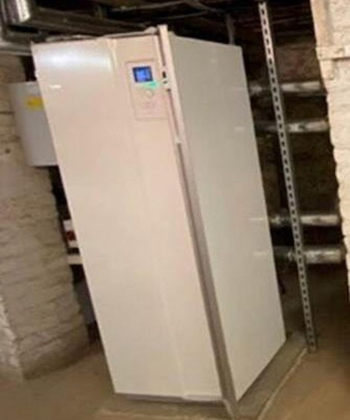 A ground source heat pump system inside a castle