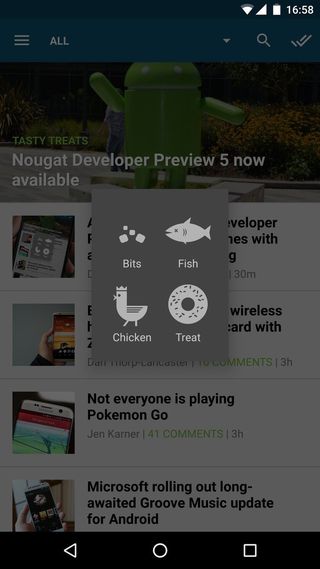 Android Nougat Easter Egg