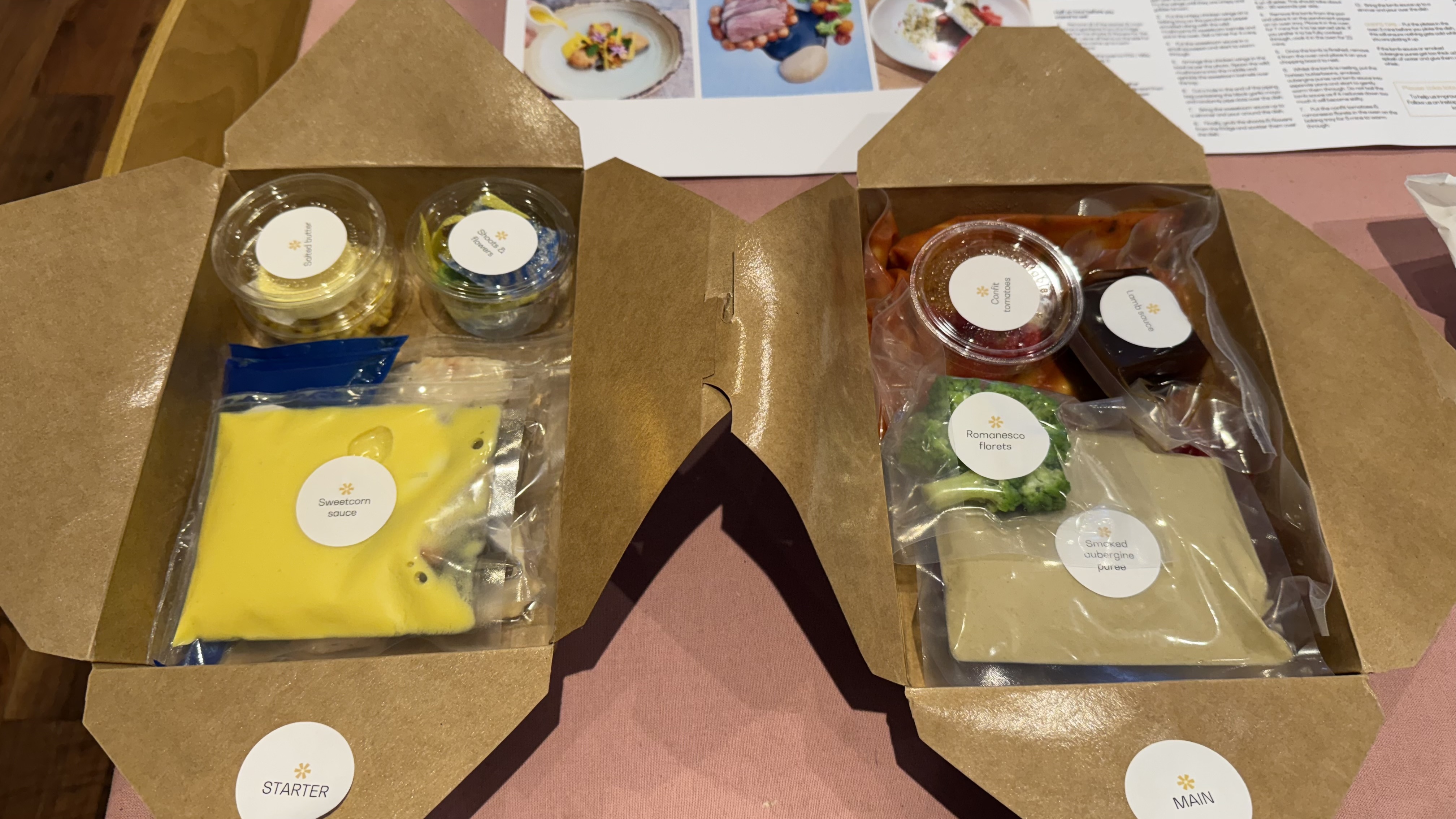 Making an Indulge Fine Dining meal box