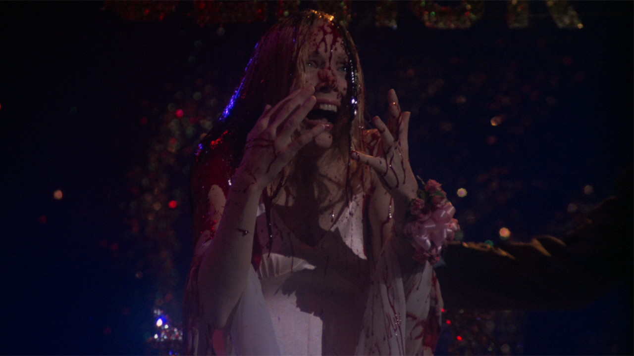 Sissy Spacek covered in blood in Carrie