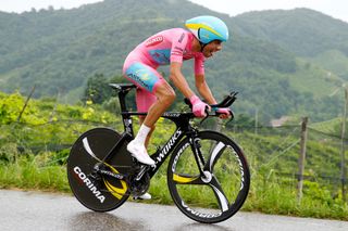 Fabio Aru (Astana) lost his race lead to Alberto Contador