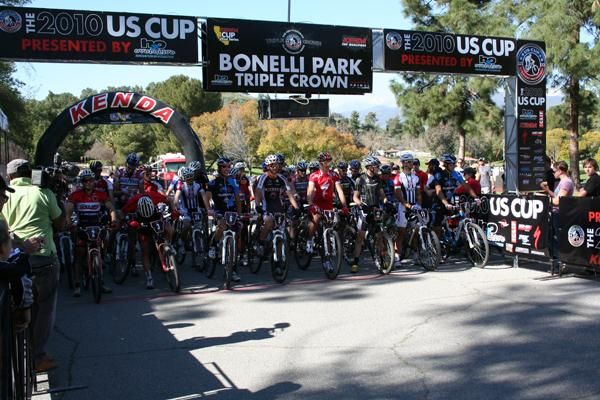 The men's short track gets underway.