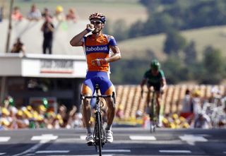 Luis Leon Sanchez cheered up the battered Rabobank team with a stage win
