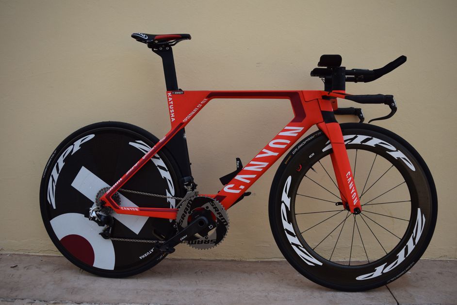 Alex Dowsett's 2018 Katusha-Alpecin Canyon Speedmax CF SLX