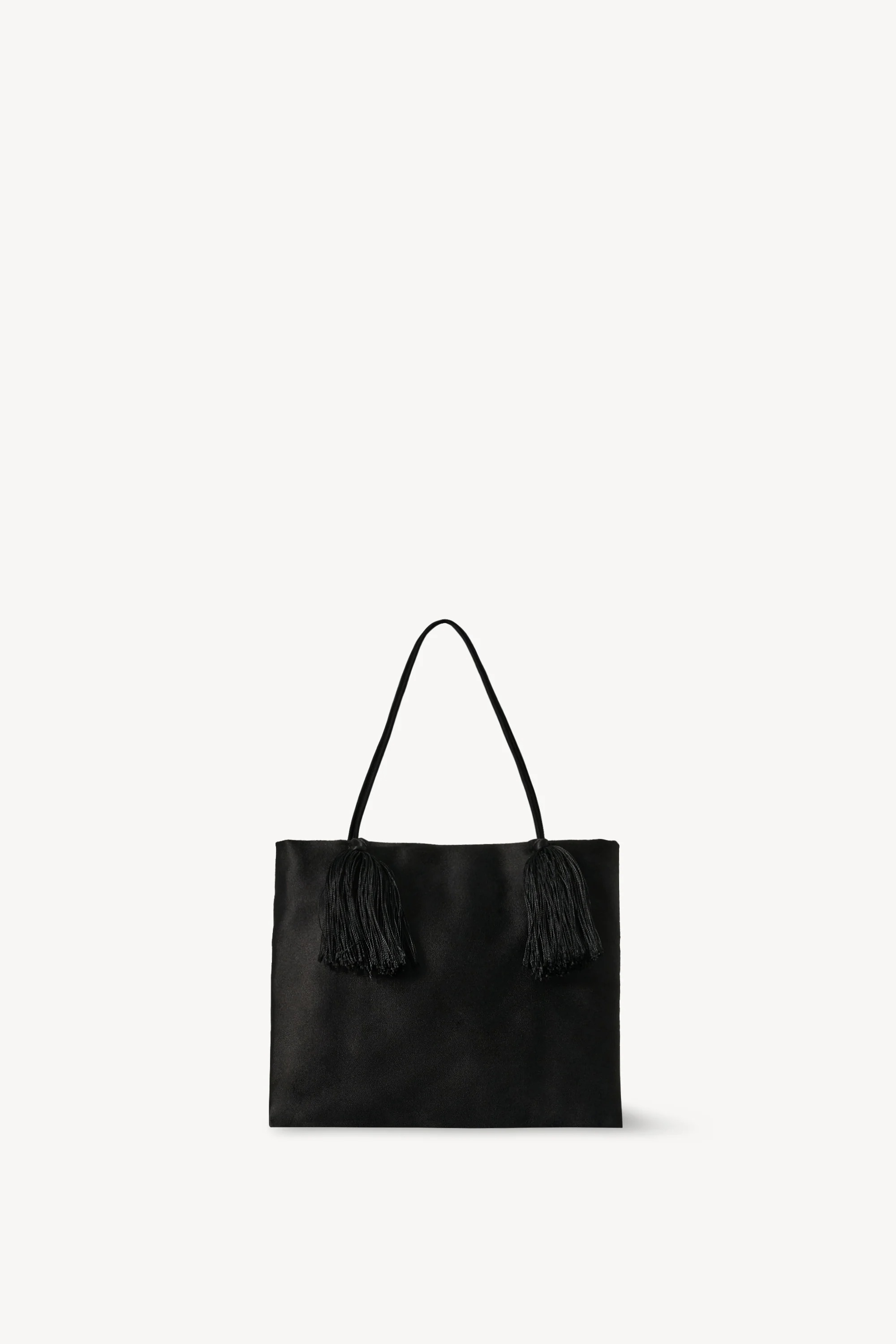 The Row, Cecily Tassel Bag in Black