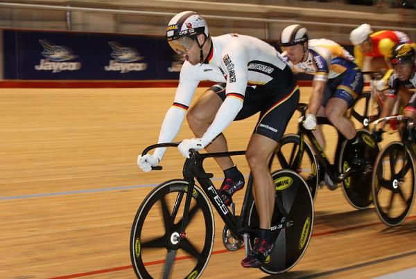 Carsten Bergemann (Germany) took the men's keirin win.