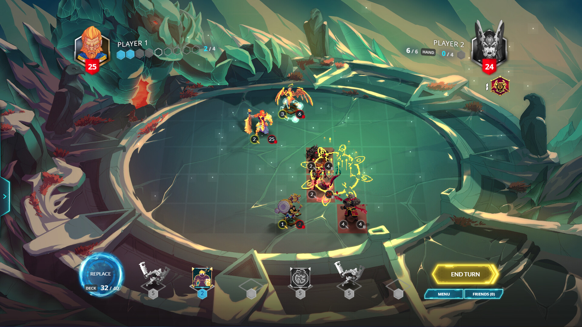 Duelyst 2 cards tactics game