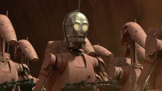 C-3PO's head on a battle droid's body.