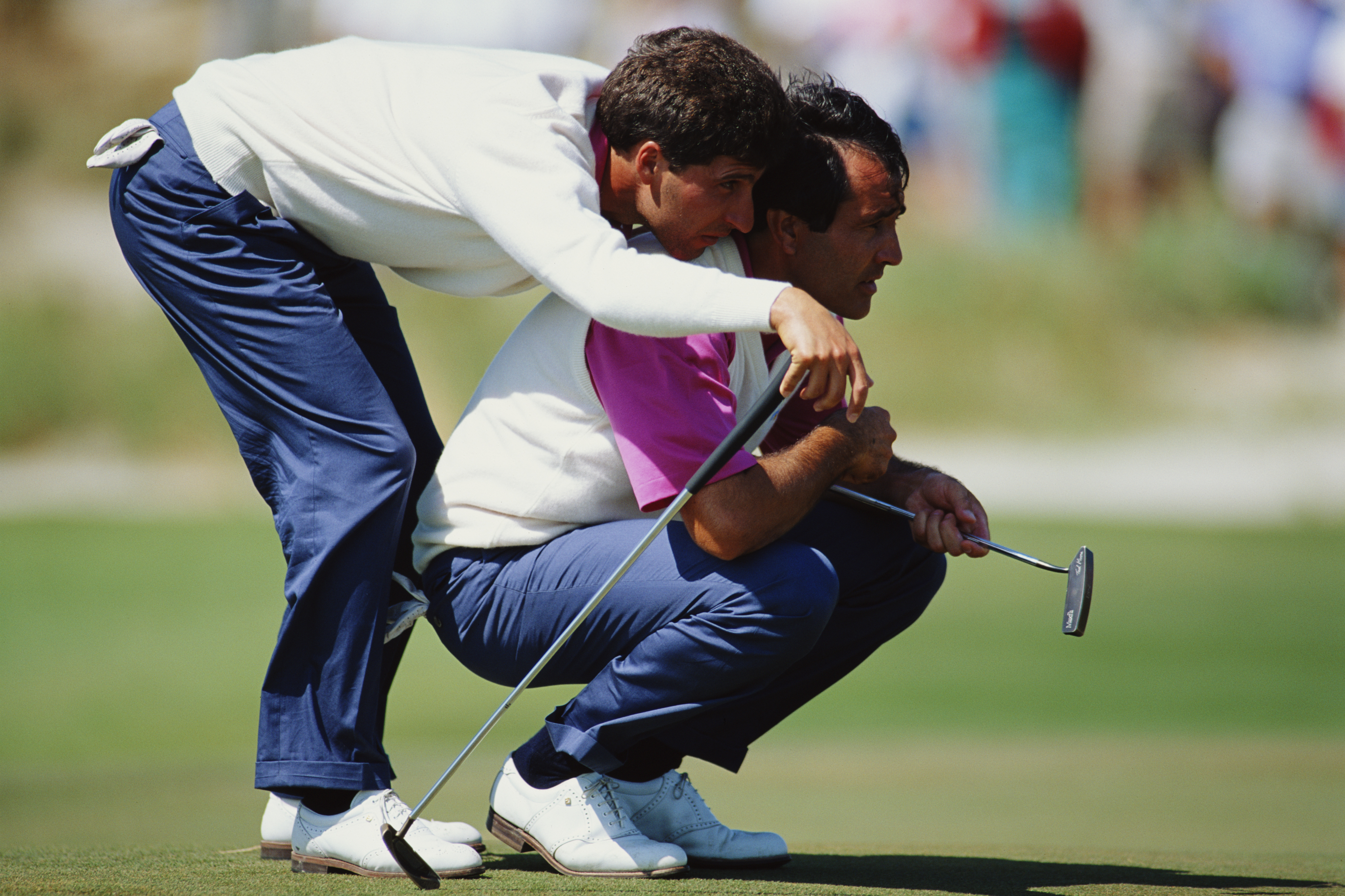 Jose Maria Olazabal and Seve Ballesteros at Kiawah Island in 1991