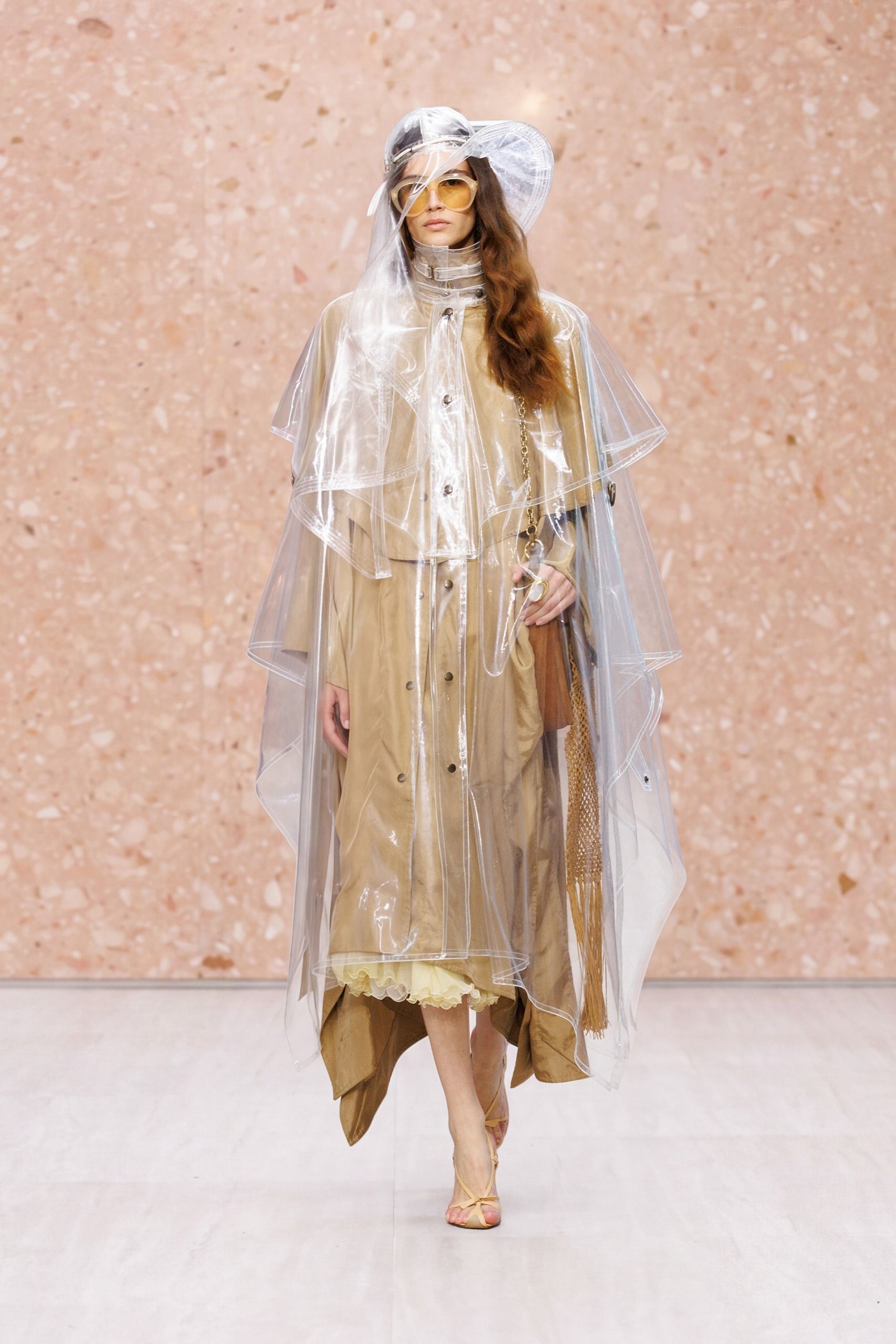 Chloe rain hat, one of S/S 2027 fashion month’s standout accessories