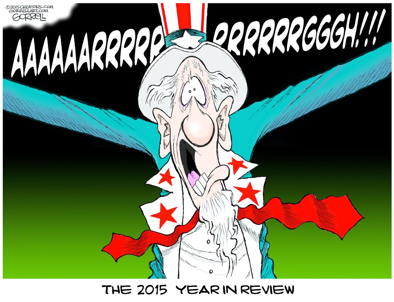 Editorial cartoon U.S. 2015 Year in Review