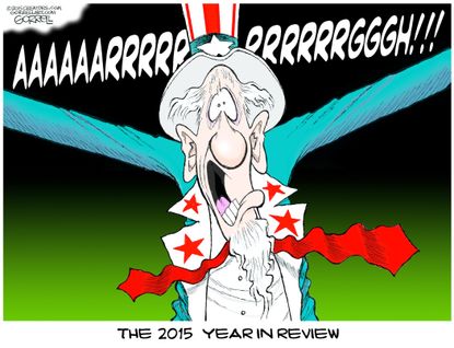 Editorial cartoon U.S. 2015 Year in Review