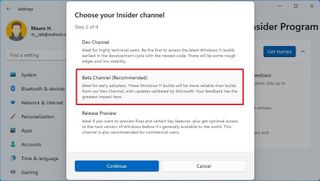 Windows Insider Beta Channel