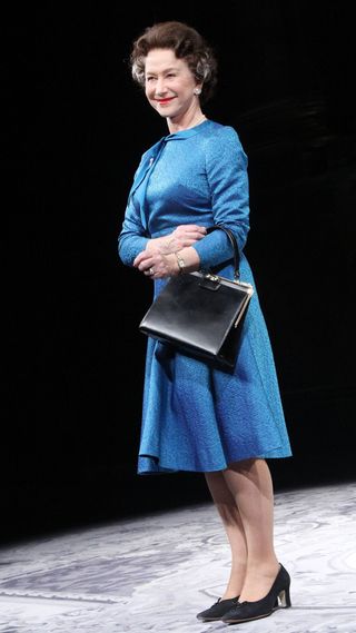 Helen Mirren playing Queen Elizabeth