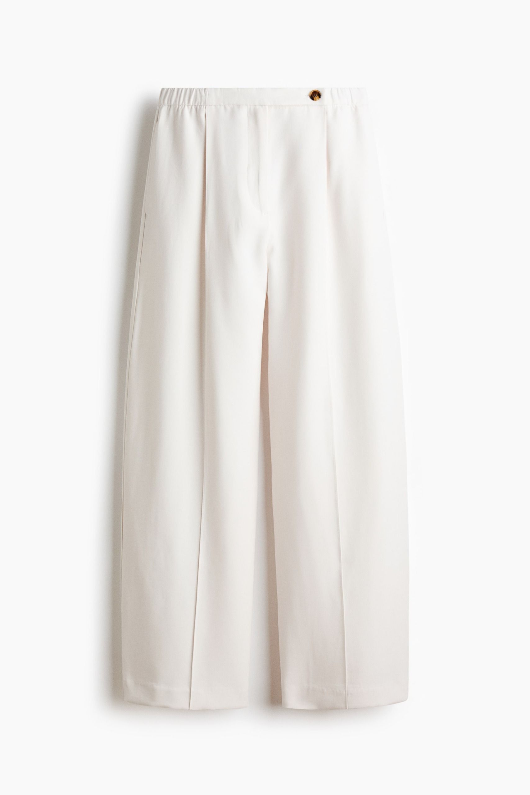 Crease-Leg Barrel Trousers