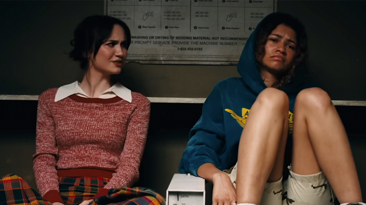 Maude Apatow sitting next to Zendaya in Euphoria