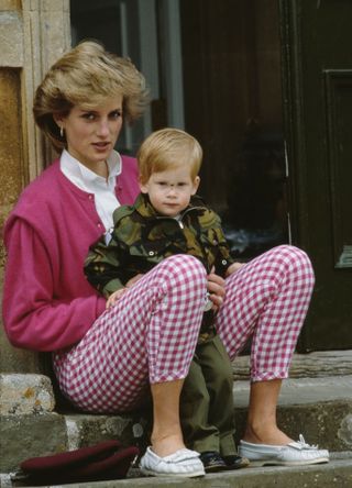 Princess Diana and Prince Harry, July 1986