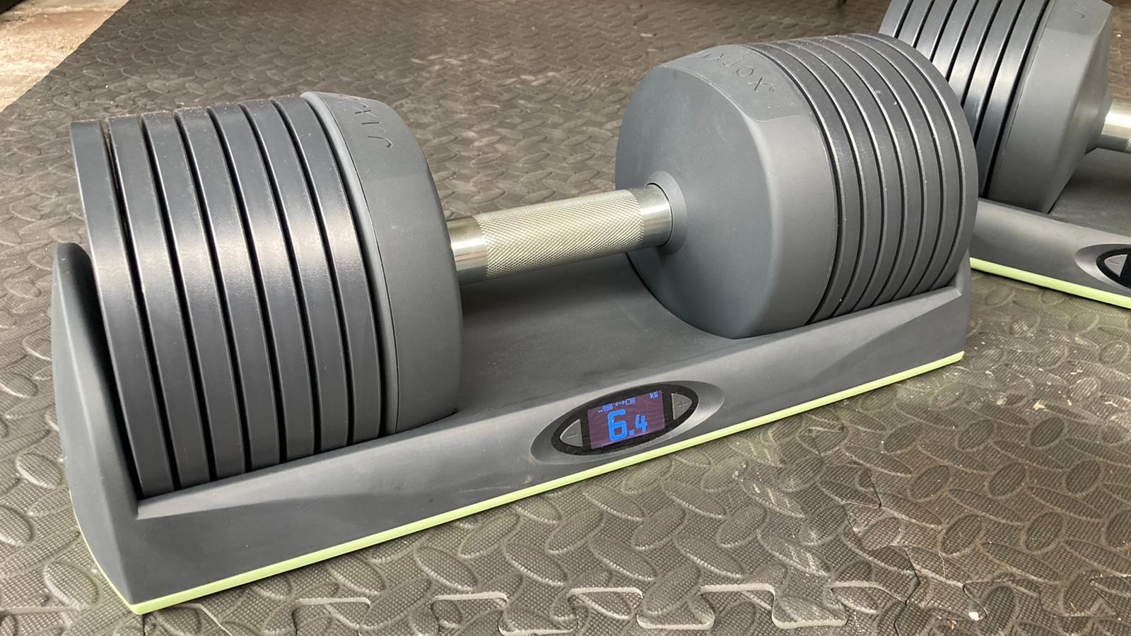 The JaxJox DumbbellConnect adjustable dumbbells