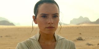 Daisy Ridley closeup as Rey in Star Wars: The Rise of Skywalker