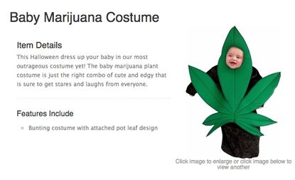 You can now dress your baby up like a marijuana leaf for Halloween
