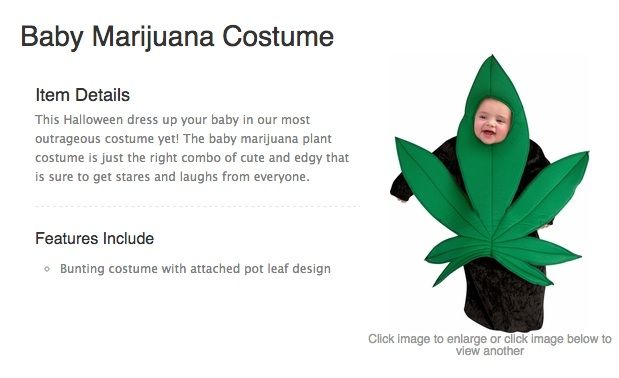 You can now dress your baby up like a marijuana leaf for Halloween