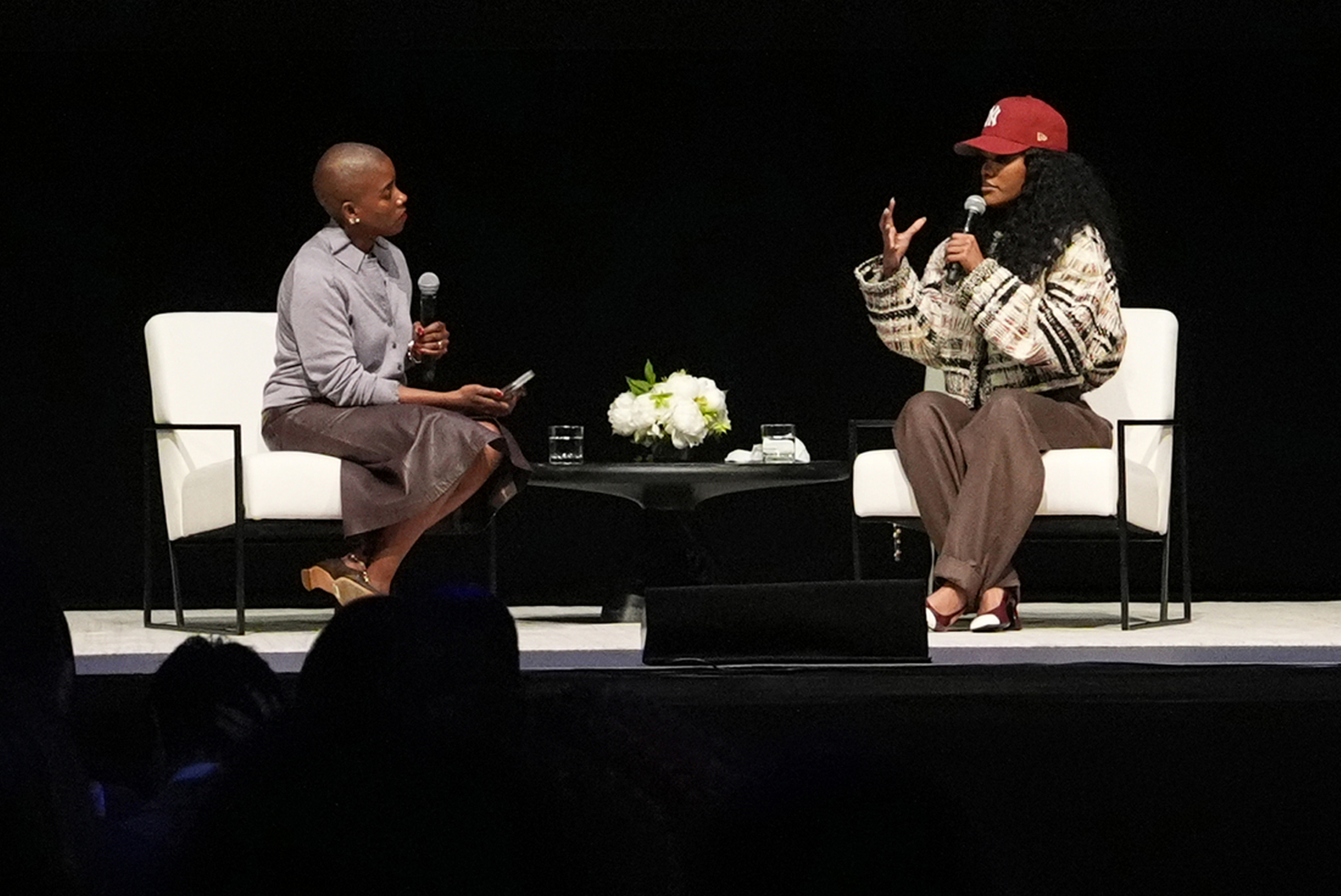 Teyana Taylor at the Tribeca Festival giving her thoughts on her personal style