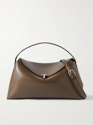 T-Lock Leather Shoulder Bag