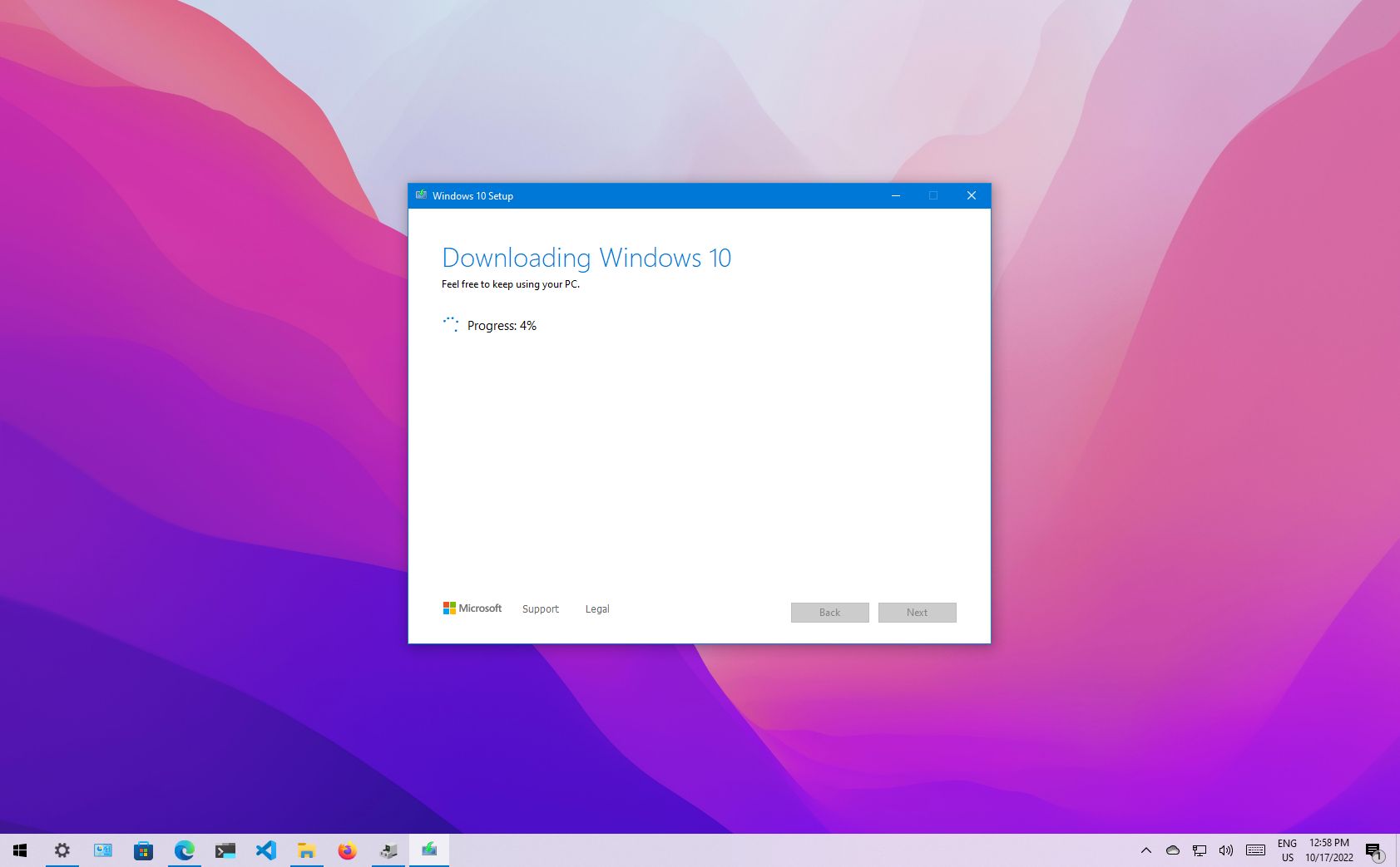 download windows 10 fresh install