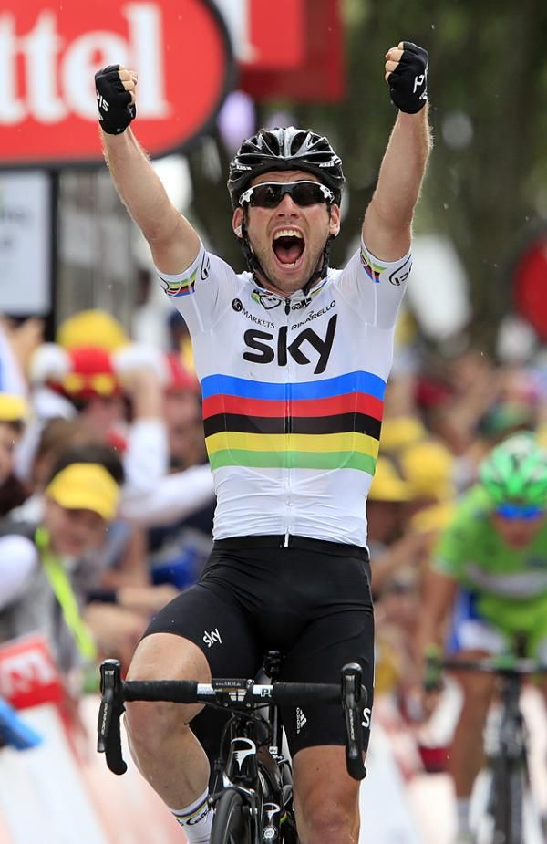 Mark Cavendish claims his second win of the 2012 Tour de France