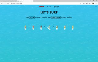 Microsoft Edge Surf Game