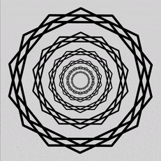 The rays become stronger as the illusion spins.