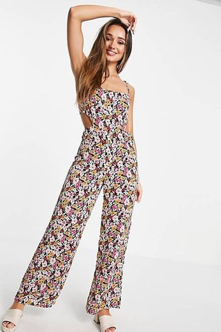 floral patterned catsuit