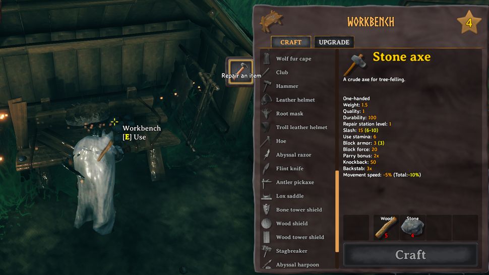 Valheim repair explained and how to repair your tools GamesRadar+