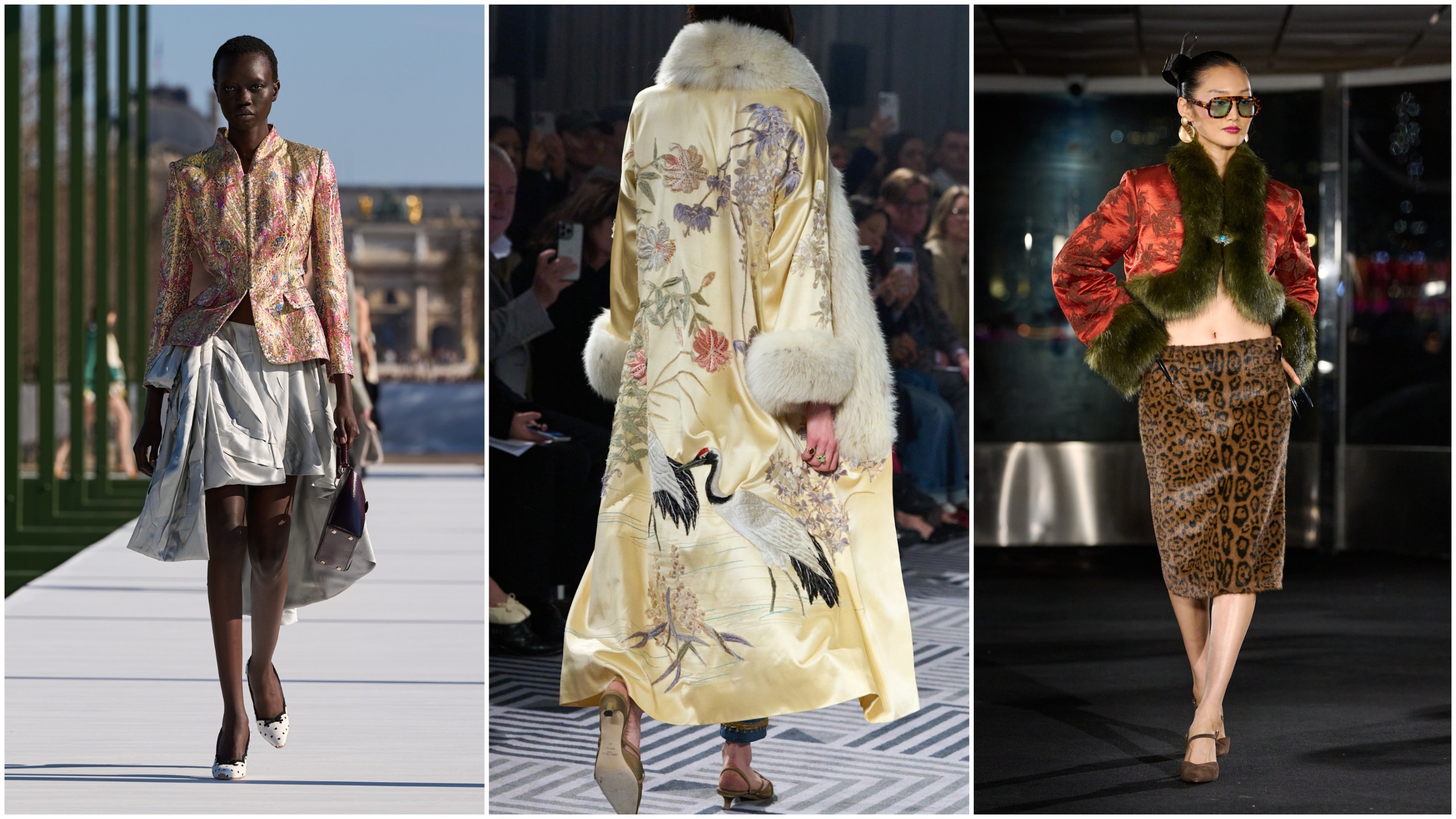 brocade jacket on the fall 2026 runways of dior, conner ives, and kim shui