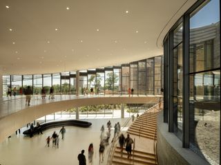 Inside Joslyn Art Museum extension