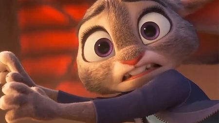 Close up for Judy Hopps rabbit character in Zootopia 2