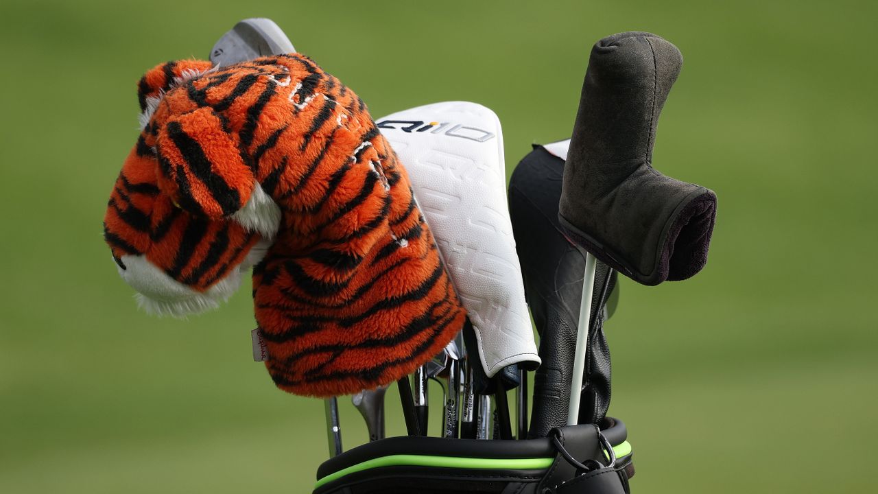 Photo of Tiger Woods' driver head cover