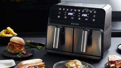 Salter Dual Air Pro Digital Air Fryer Review: Cooks Lots Of Food In ...