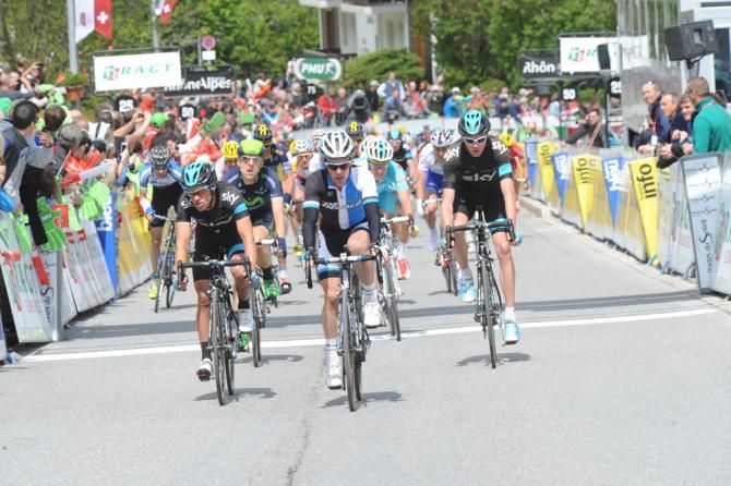 The bunch finished nearly two minutes down on Veilleux