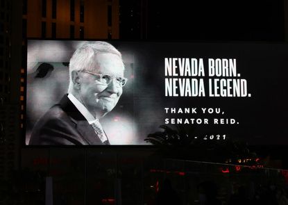 Harry Reid memorial sign