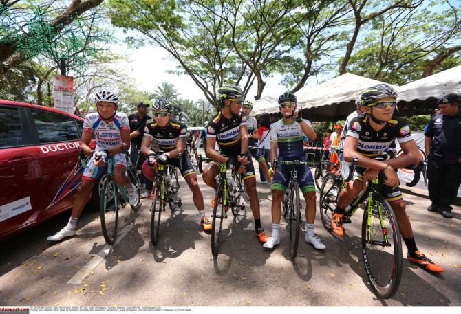 A Colombian get together prior to the start of the final stage