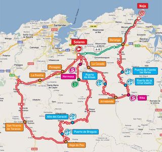 Vuelta Stage 18 map