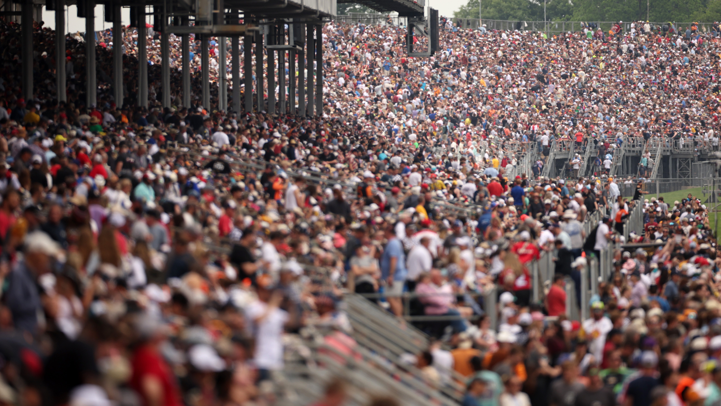 Fans at the Indy 500