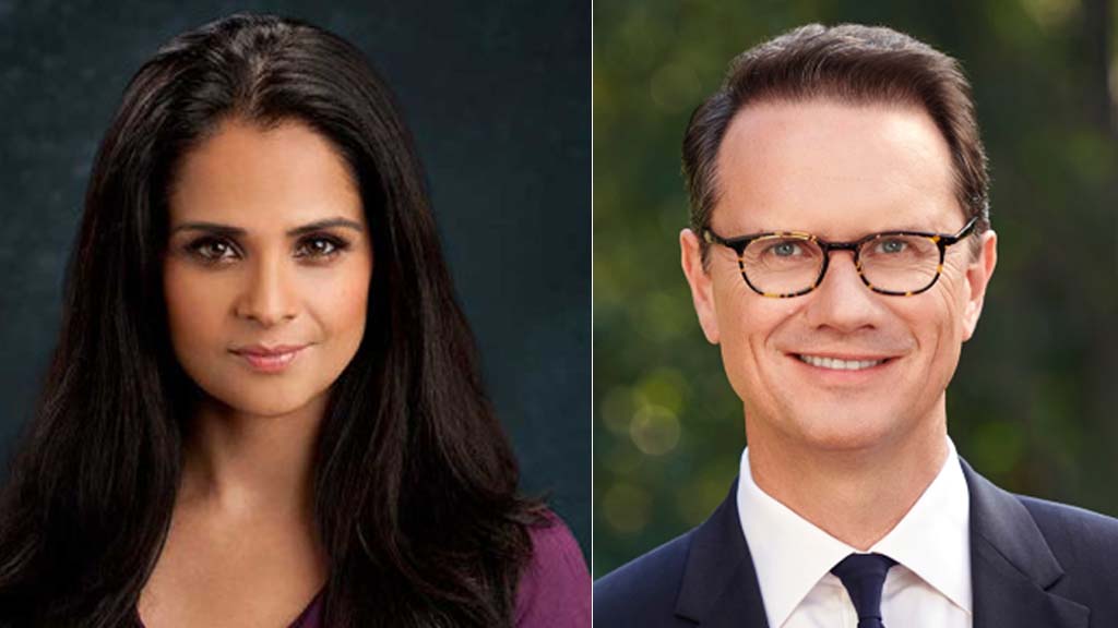 Bela Bajaria (l.) and Peter Rice