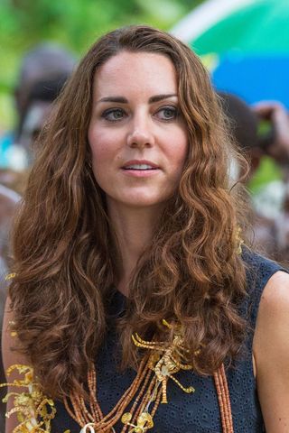 Kate Middleton rocks beachy waves in 2012.