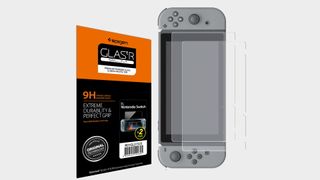 Spigen tempered glass screen protector for Nintendo Switch