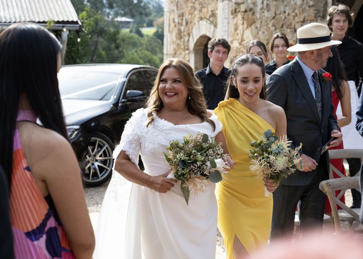 Terese Willis (Rebekah Elmaloglou) gets married in Neighbours